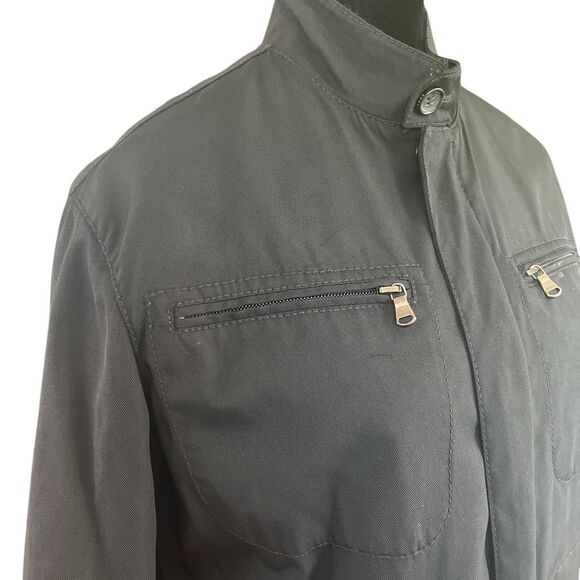 Express Vintage Utility Jacket Size Small Gender Neutral Charcoal Gray - Picture 3 of 8